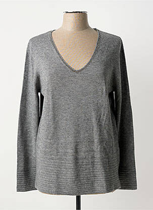 Pull coupe cintrée manches longues gris FUEGOLITA femme