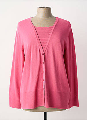 Pull coupe cintrée manches longues rose RABE femme