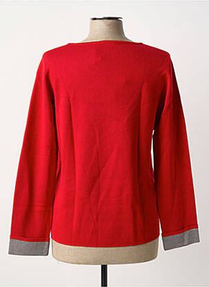 Pull coupe cintrée manches longues rouge RABE femme