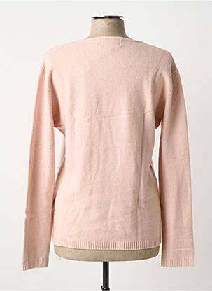 Pull coupe cintrée manches longues rose COULEURS DU TEMPS femme