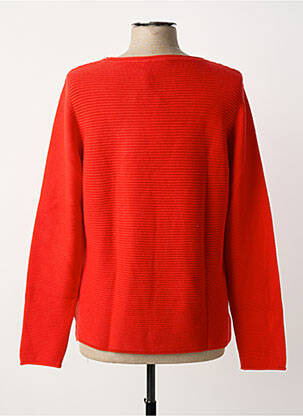 Pull coupe cintrée manches longues rouge RABE femme