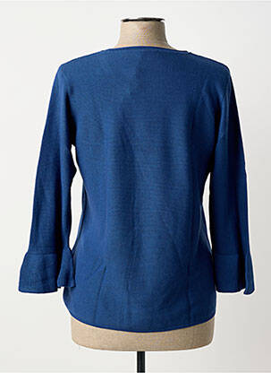 Pull coupe cintrée manches 3/4 bleu THOMAS RABE femme