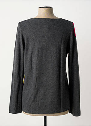Pull tissage chiné manches longues gris THOMAS RABE femme