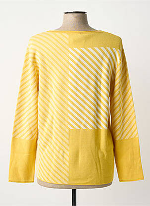 Pull coupe cintrée manches longues jaune RABE femme