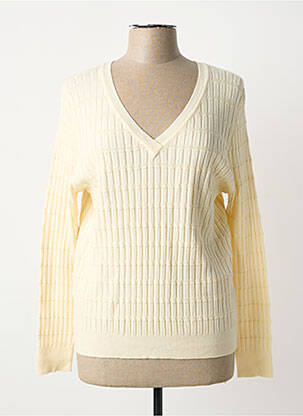 Pull coupe cintrée manches longues beige ANANKE femme
