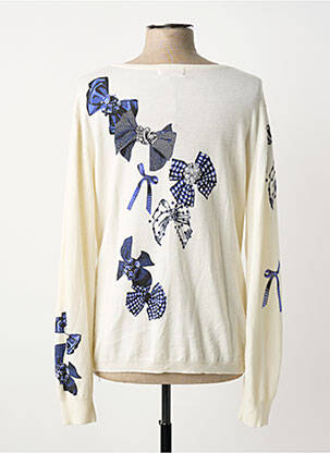 Pull coupe cintrée manches longues beige FUEGO WOMAN femme