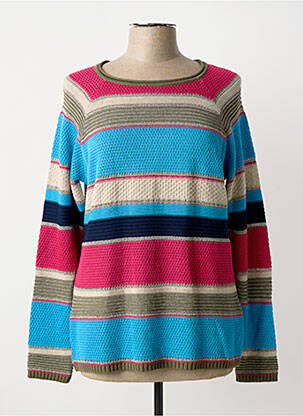 Pull coupe cintrée manches longues bleu THOMAS RABE femme