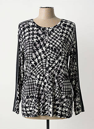Pull coupe cintrée manches longues noir BARBARA LEBEK femme