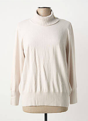 Pull col roulé maille souple et aérée manches longues gris RABE femme