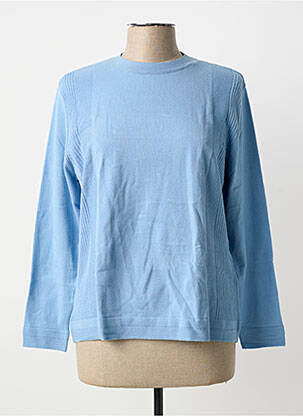 Pull coupe cintrée manches longues bleu RABE femme