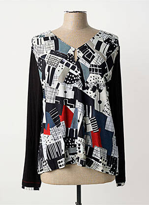 T-shirt manches longues manches longues noir DOLCEZZA femme