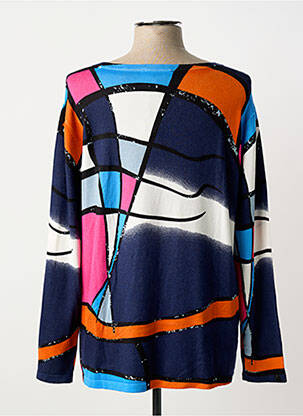 Pull coupe cintrée manches longues bleu GREGORY PAT femme