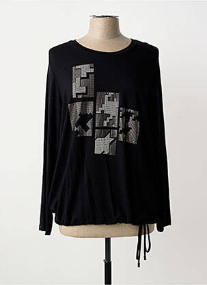 T-shirt manches longues manches longues noir TUZZI femme