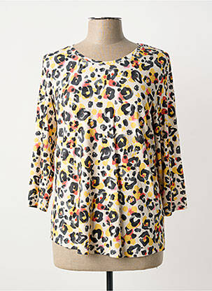 T-shirt manches 3/4 manches 3/4 jaune THOMAS RABE femme