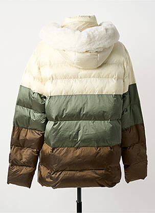 Doudoune poches a capuche beige REVER MILE femme