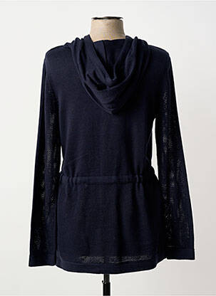 Gilet manches longues col rond bleu BARBARA LEBEK femme