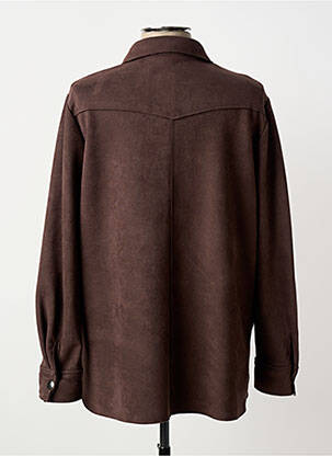 Veste casual tissage suedine marron FRANK WALDER femme