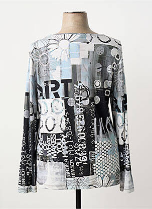 Pull coupe cintrée manches longues gris DOLCEZZA femme