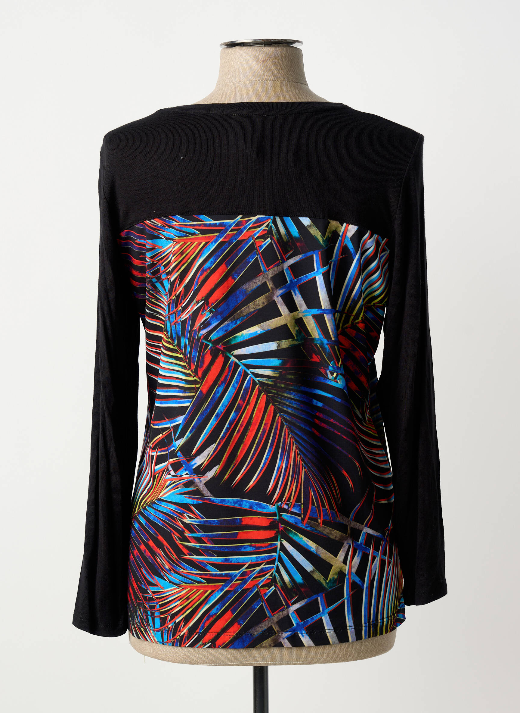 T-shirt manches longues manches longues noir GUY DUBOUIS femme