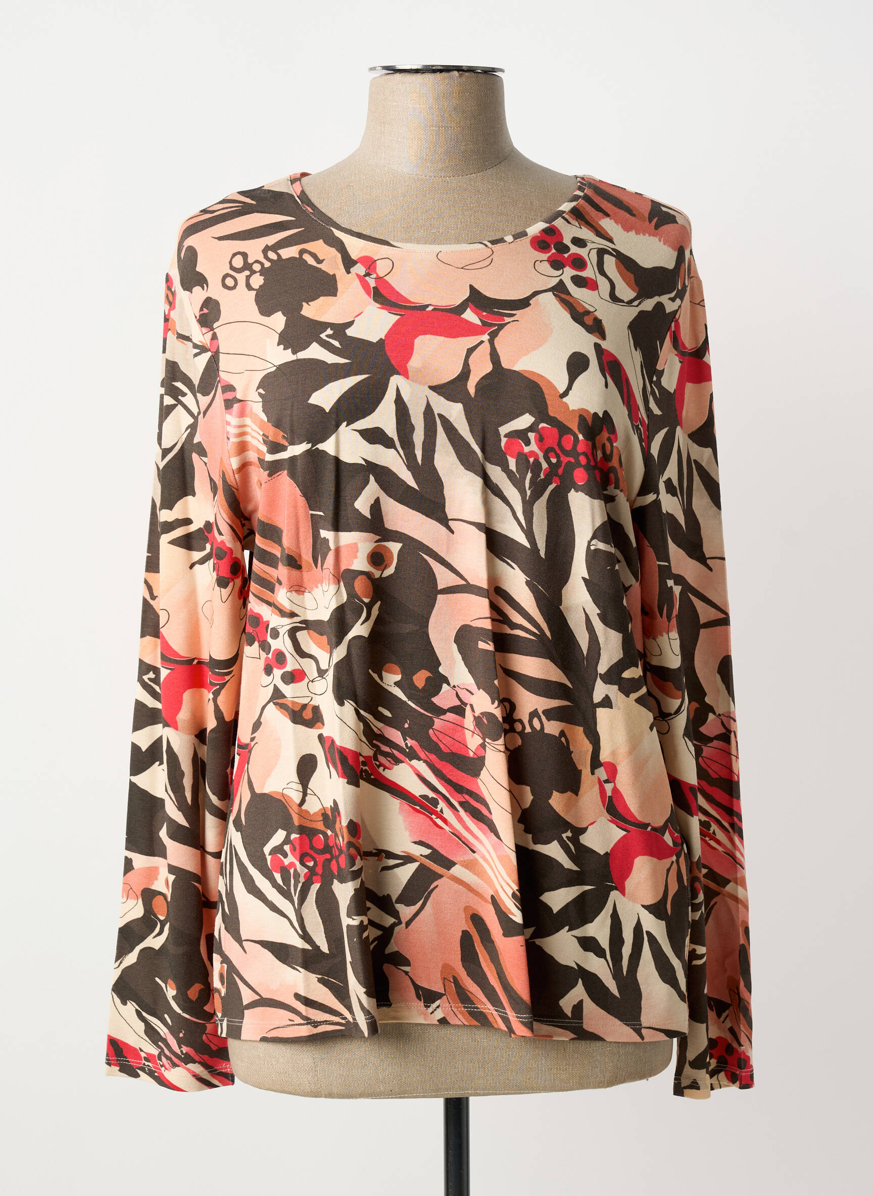 T-shirt manches longues manches longues rose BARBARA LEBEK femme