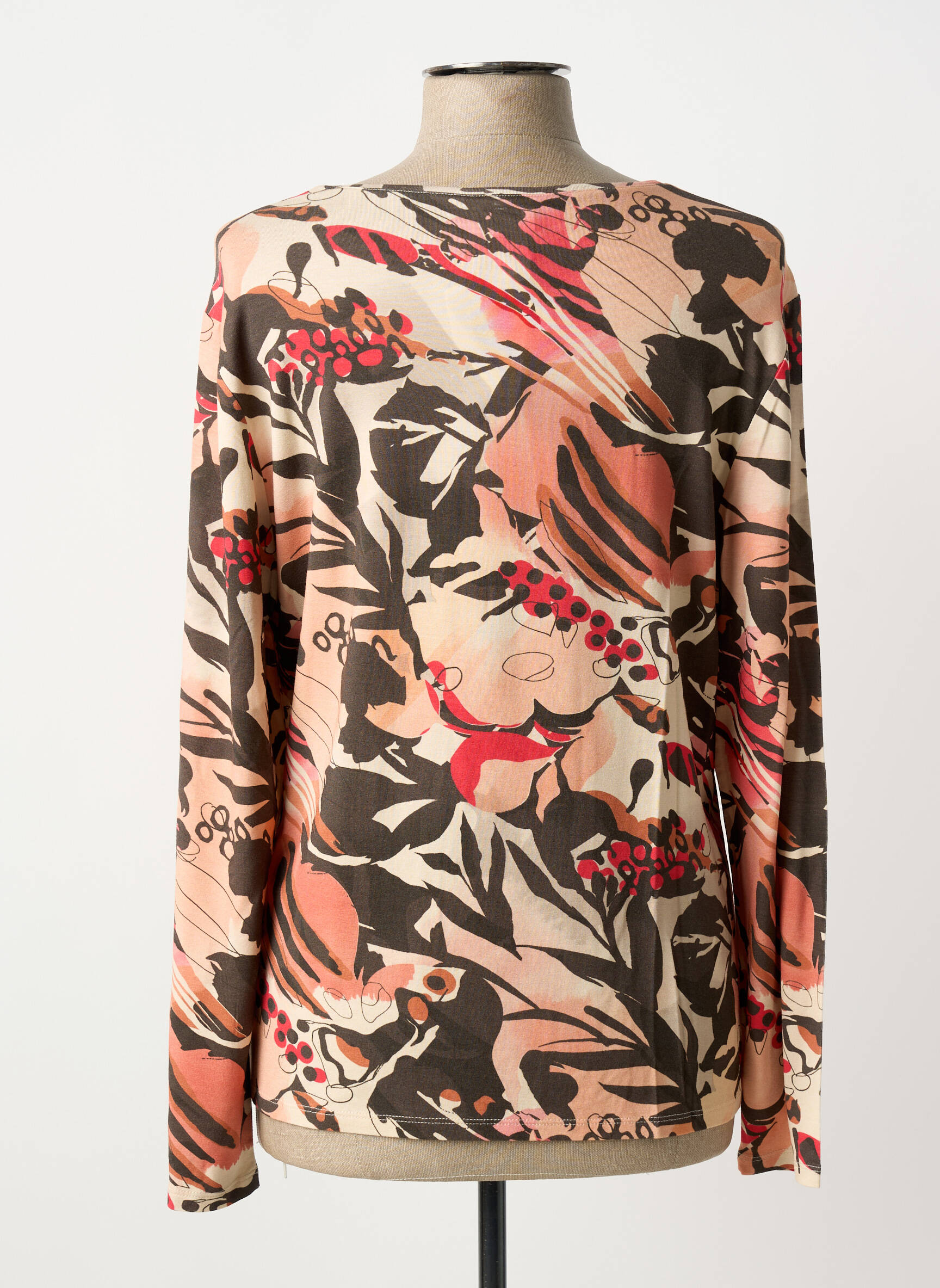 T-shirt manches longues manches longues rose BARBARA LEBEK femme