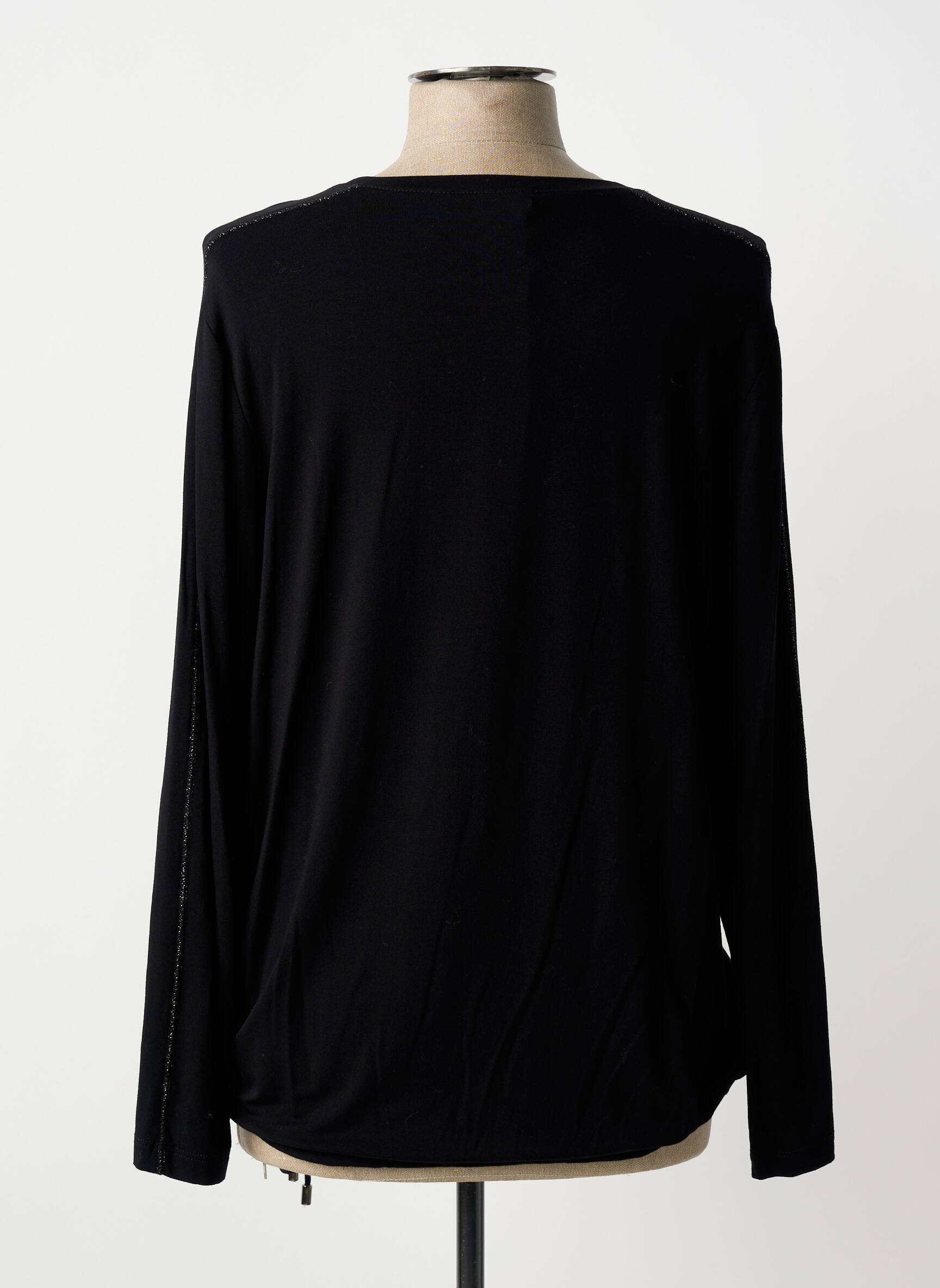 T-shirt manches longues manches longues noir TUZZI femme