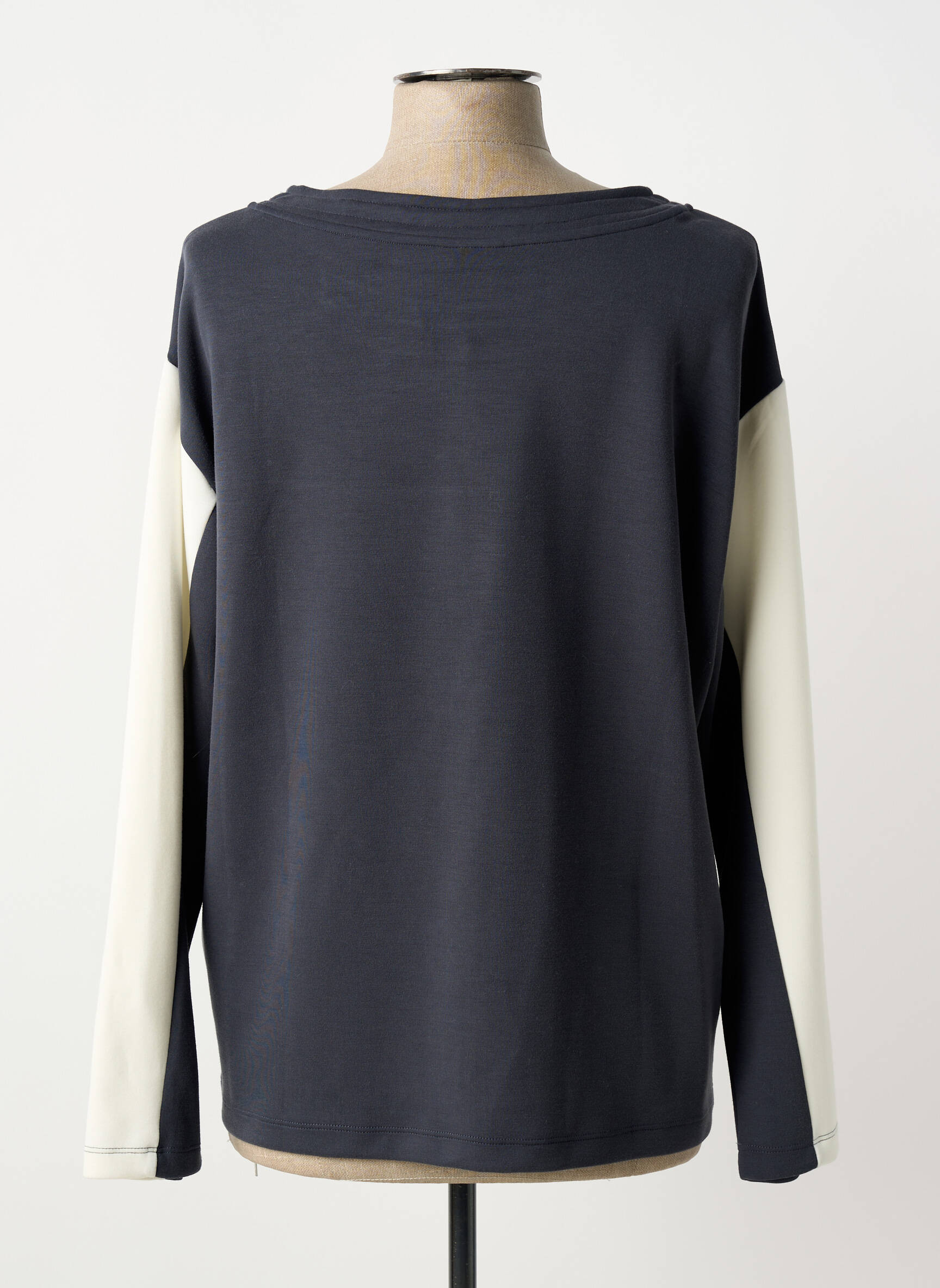 Sweat-shirt stretch manches longues gris BARBARA LEBEK femme