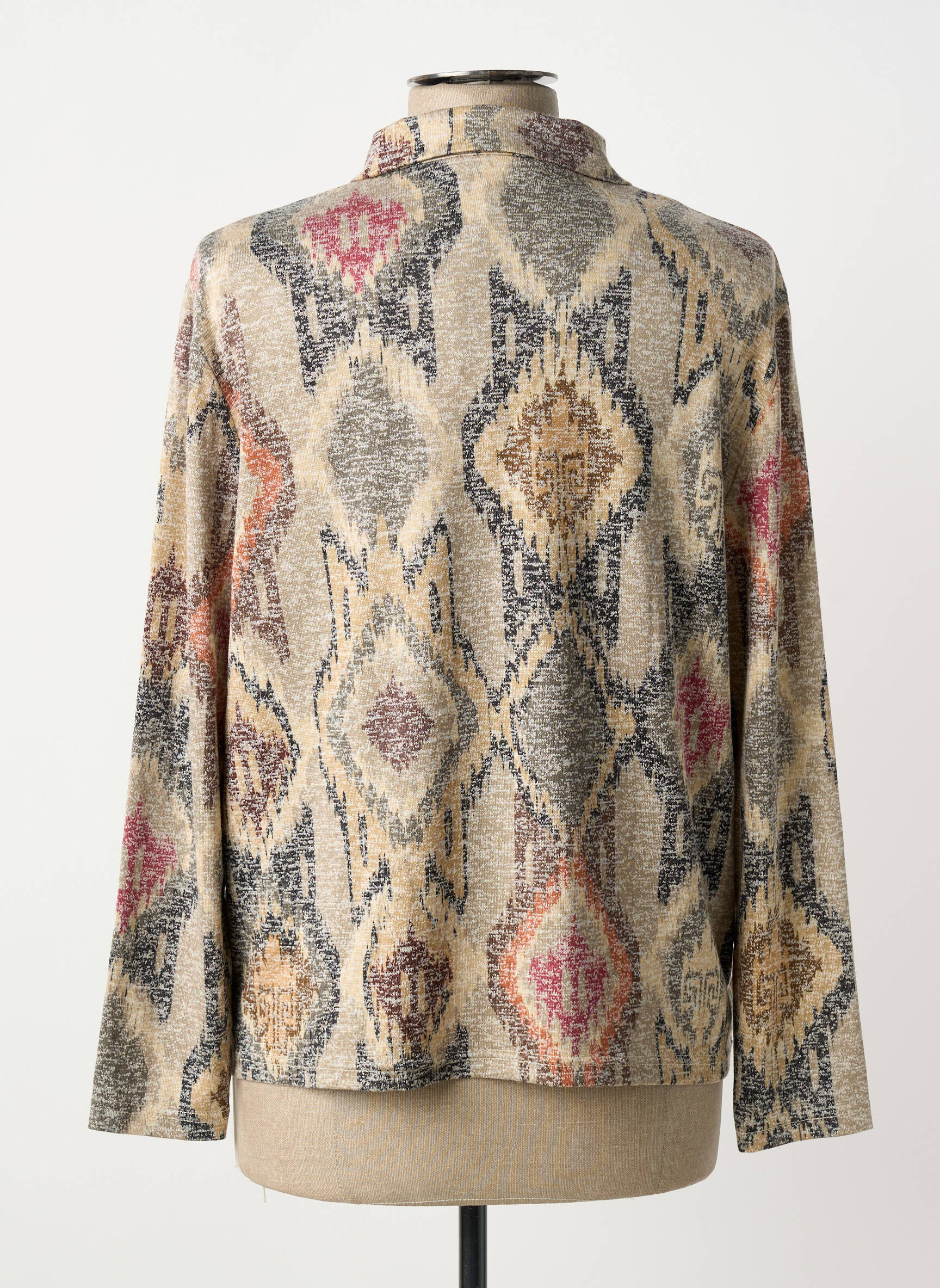 Polo stretch manches longues beige GUY DUBOUIS femme