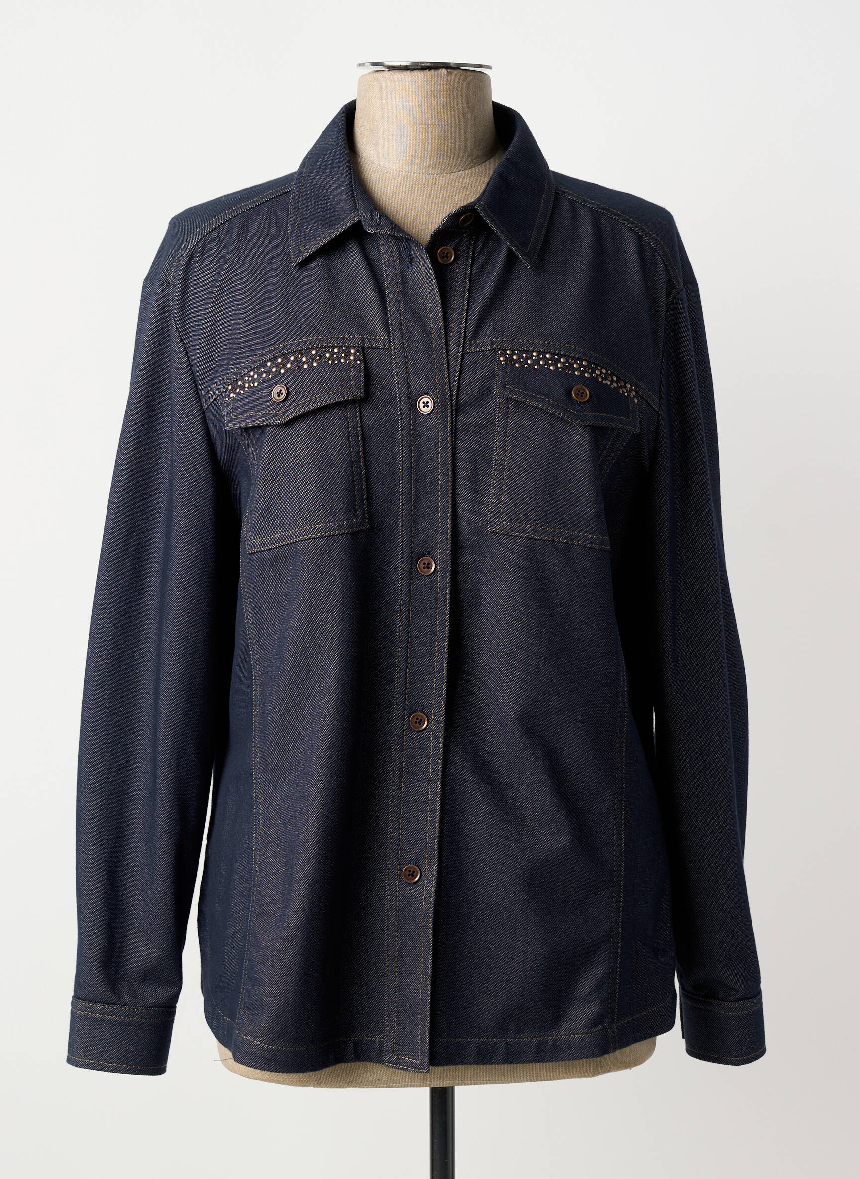 Veste casual poches bleu THOMAS RABE femme
