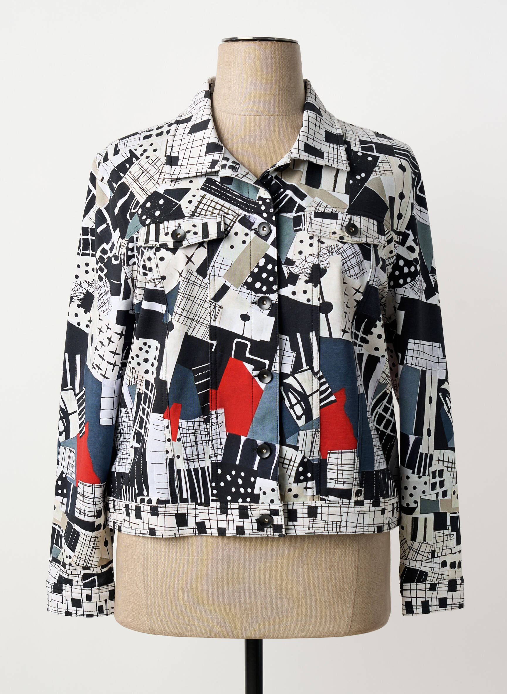 Veste casual poches noir DOLCEZZA femme