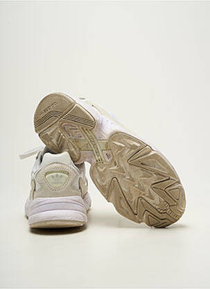 Baskets bout rond talon de 4 à 6cm blanc ADIDAS femme