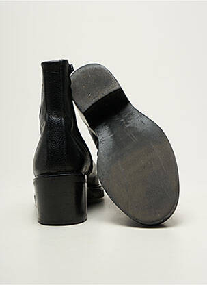 Bottines/boots matière lisse talon de 4 à 6cm noir M.MOUSTACHE femme