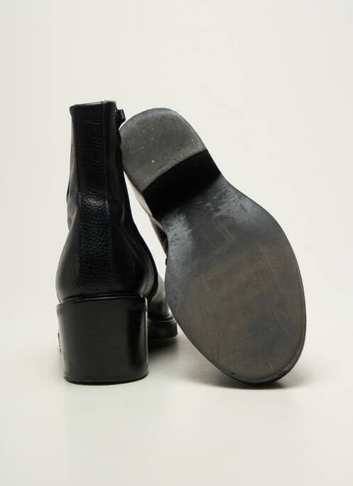 Bottines/boots matière lisse talon de 4 à 6cm noir M.MOUSTACHE femme