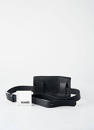 Sac fermeture rabat pressionné banane noir SANS MARQUE femme
