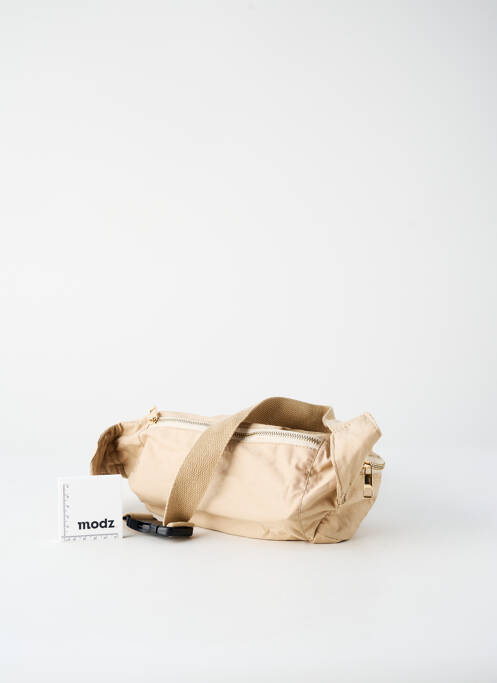 Sac fermeture zippée banane beige MONOPRIX femme