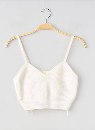 Top stretch sans manche beige H&M femme