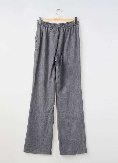Pantalon droit taille élastique taille normale gris LAUREN VIDAL femme