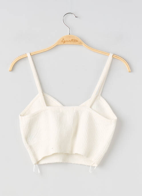 Top stretch sans manche beige H&M femme