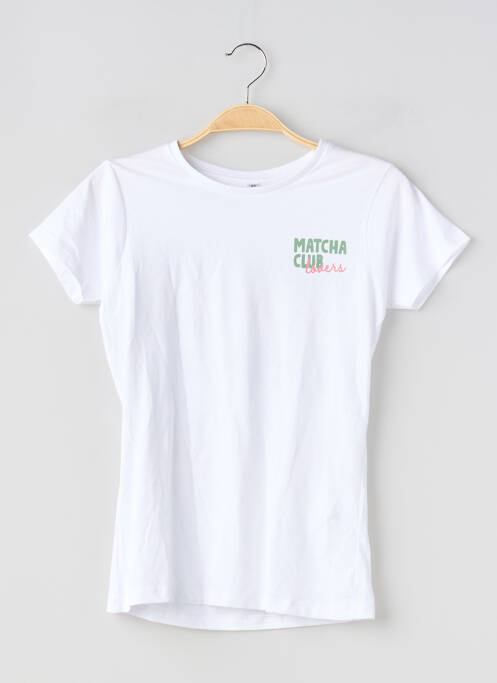 T-shirt sérigraphie manches courtes blanc PAM PLING femme