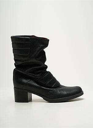 Bottines/boots matière lisse talon de 4 à 6cm noir ESPACE femme