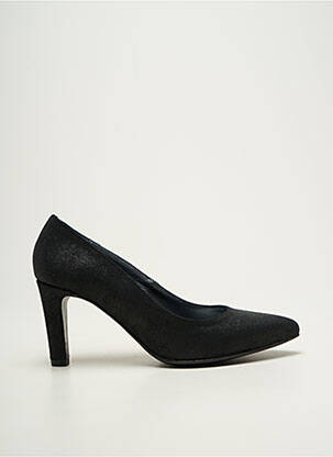 Escarpins tissage satiné talon de 7 à 9cm noir NIMAL femme