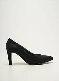 Escarpins tissage satiné talon de 7 à 9cm noir NIMAL femme