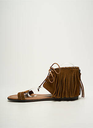 Sandales/nu pieds bout ouvert talon plat jusqu'à 3cm marron MINNETONKA femme