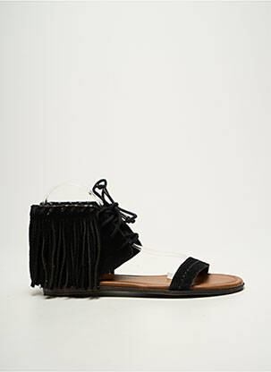 Sandales/nu pieds bout ouvert talon plat jusqu'à 3cm noir MINNETONKA femme