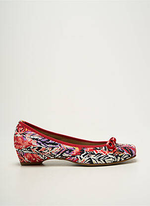 Ballerines impression talon plat jusqu'à 3cm rouge CARACTERE femme