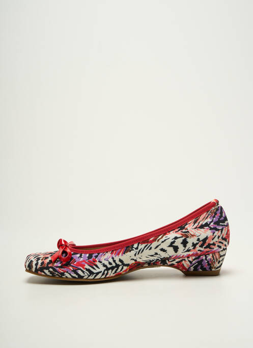 Ballerines impression talon plat jusqu'à 3cm rouge CARACTERE femme