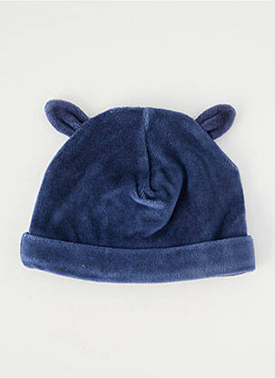 Bonnet doublure bleu P'TIT BISOU garcon