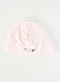 Bonnet doublure rose MARESE fille