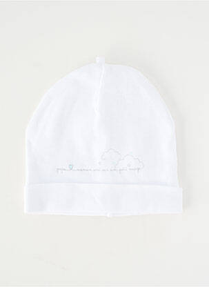 Bonnet blanc P'TIT BISOU enfant