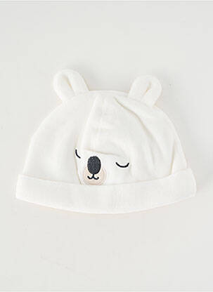Bonnet doublure blanc P'TIT BISOU enfant